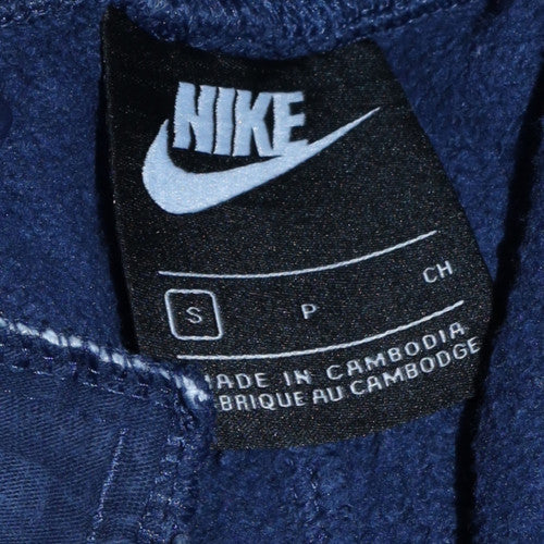 Nike Men Blue Jogger Sweatpants S Regular Fit Fleece Tapered