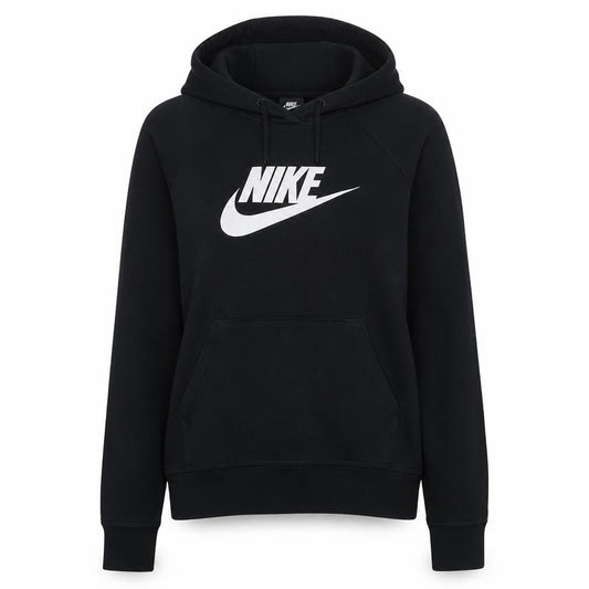 Nike Women's Black Pullover Hoodie Small Logo Sweatshirt