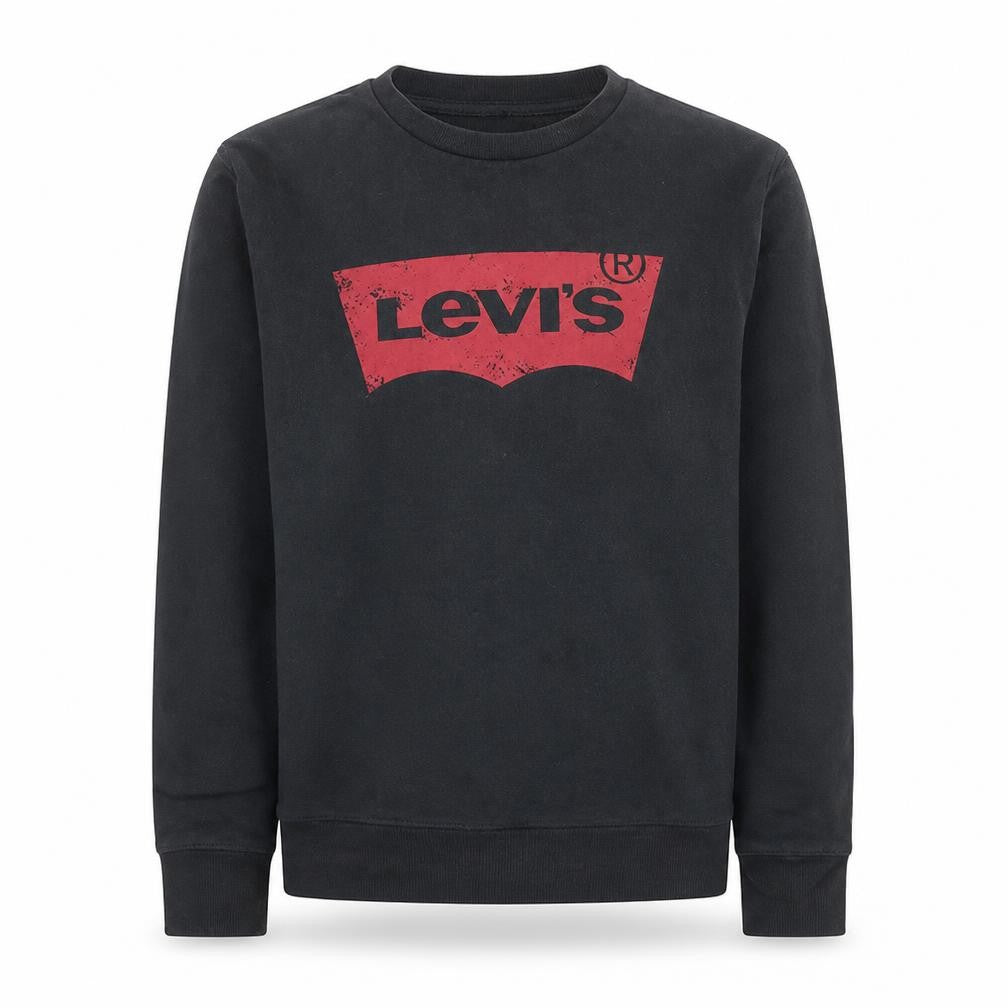 Levi's Mens Black XS Crew Neck Graphic Logo Pullover Sweatshirt