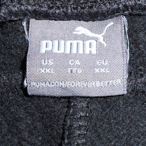 Puma Men’s Black Fleece Sweatpants 2XL Regular Fit Casual Sportswear