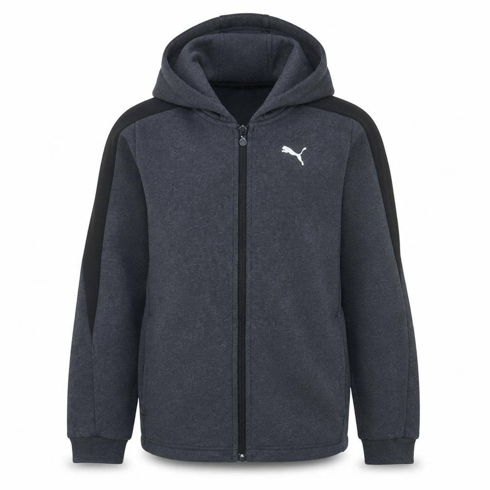 Puma Boys Black Full Zip Fleece Hoodie Size 14 Years