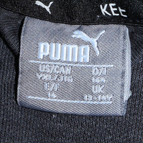 Puma Boys Black Full Zip Fleece Hoodie Size 14 Years