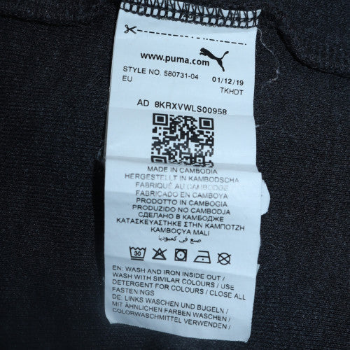 Puma Boys Black Full Zip Fleece Hoodie Size 14 Years
