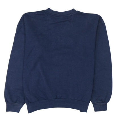 Levi's Women's Navy Blue Crew Neck Pullover Sweatshirt L Logo Print