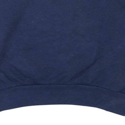 Levi's Women's Navy Blue Crew Neck Pullover Sweatshirt L Logo Print
