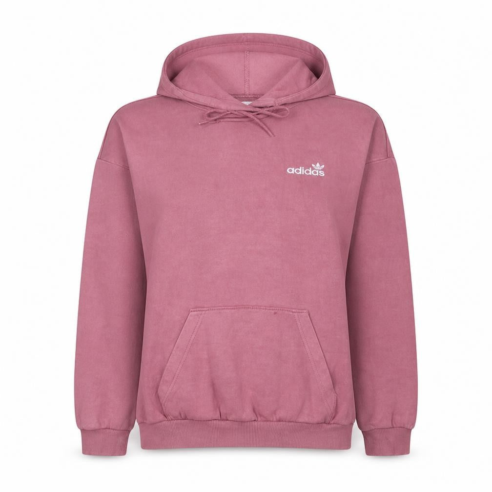 Adidas Women’s Pink Pullover Hoodie Size 8 Cotton Blend Casual