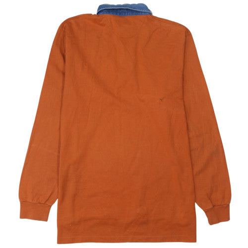 Luomo Sport Men's Brown XL Collared Henley Sweatshirt