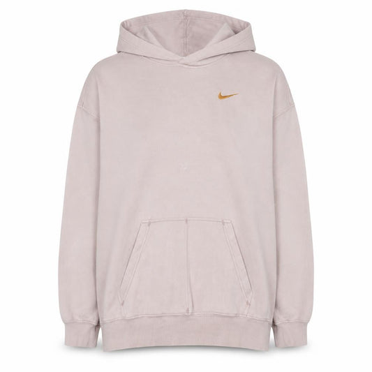 Nike Womens Beige Pullover Hoodie Small Relaxed Fit Sweatshirt