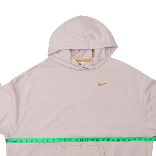 Nike Womens Beige Pullover Hoodie Small Relaxed Fit Sweatshirt