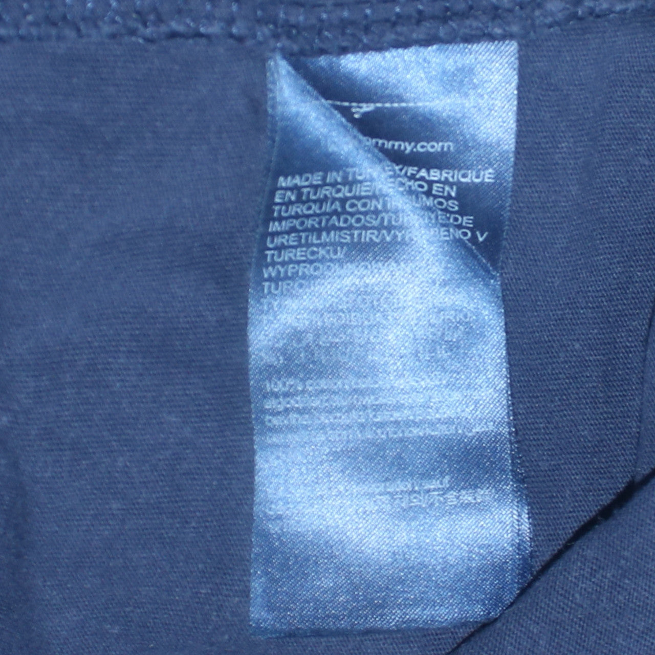 Tommy Jeans Men's Navy Blue V-Neck Regular Fit T-Shirt Size M
