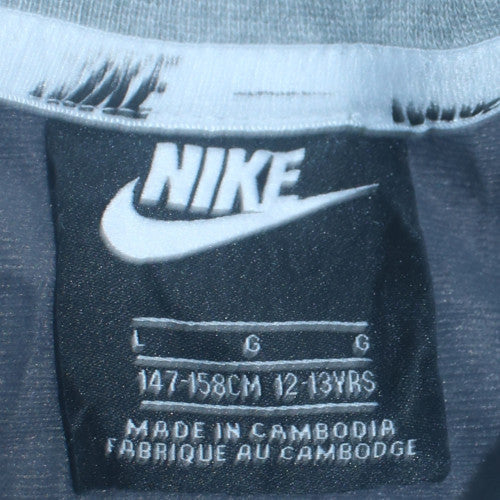 Nike Boys Grey Long Sleeve Crew Neck Sweatshirt 12-13 Years L