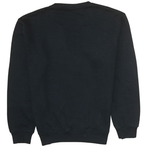 PrettyLittleThing Womens Black Cotton Pullover Sweatshirt M