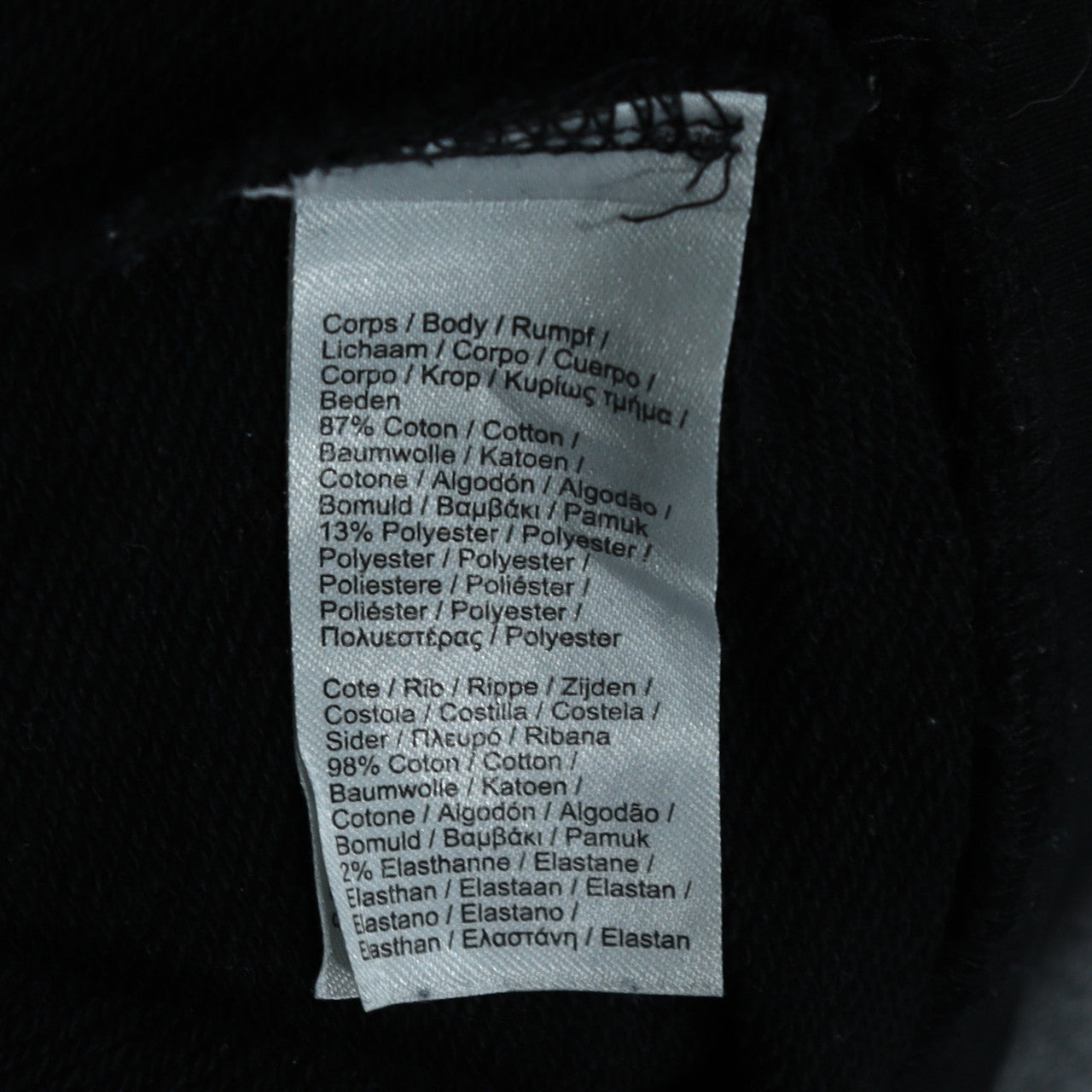 Lacoste Men's Black Crew Neck Sweatshirt Size S Embroidered Crocodile Logo