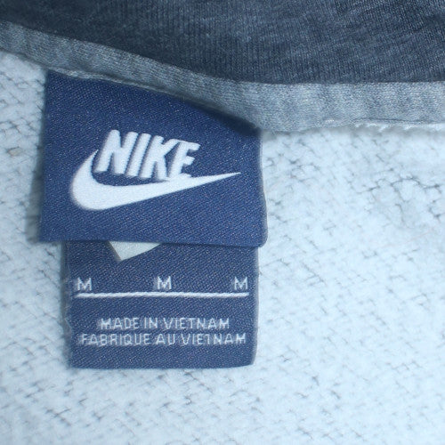 Nike Men's Grey Full Zip Hoodie M Regular Fit Fleece Sweatshirt