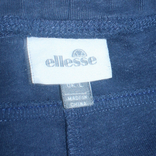 Ellesse Men Blue L Jogger Tapered Cotton Blend Activewear Trousers