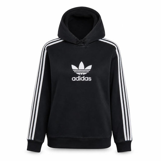 Adidas Women’s Black Hooded Pullover Sweatshirt Size 10 UK