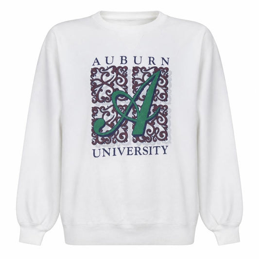 Russell Athletic Men's White Auburn University XL Pullover Sweatshirt