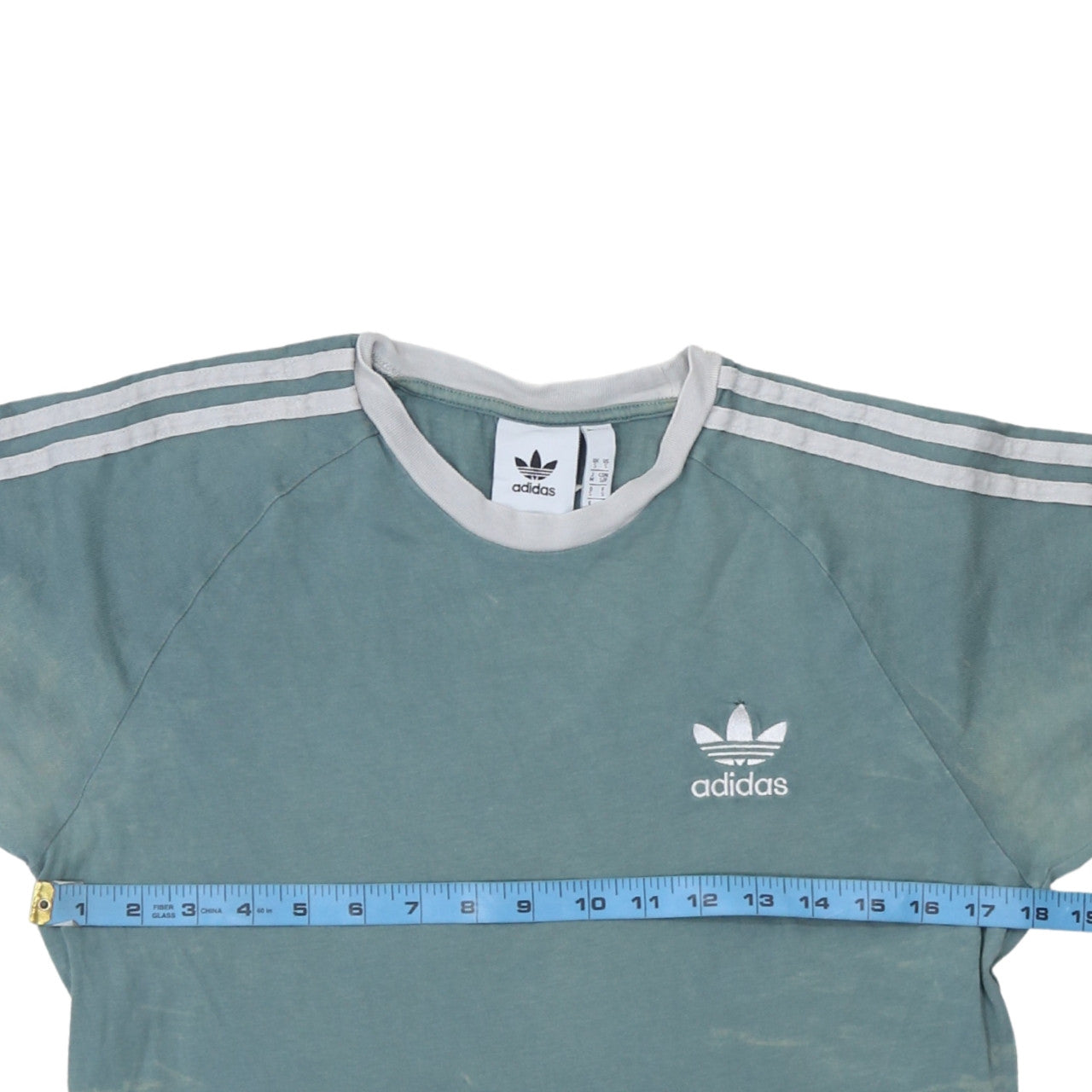 Adidas Men's Green Crew Neck Short Sleeve T-Shirt Size S