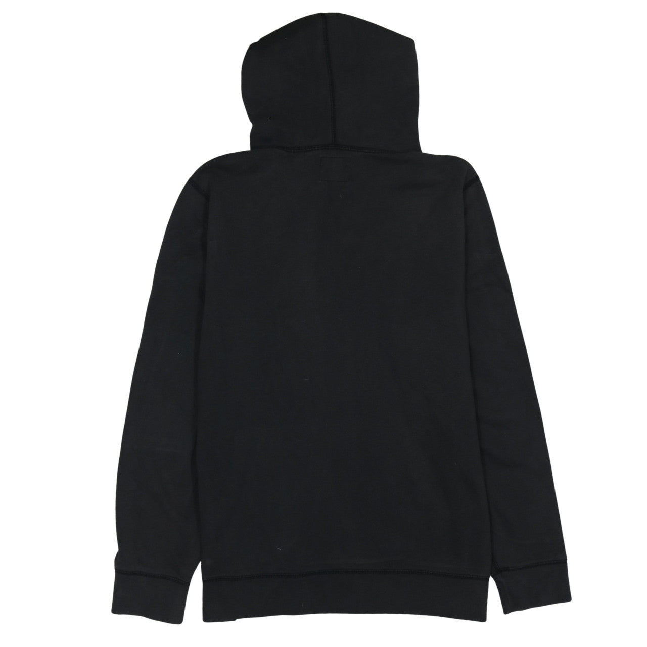 Abercrombie & Fitch Mens Black Pullover Hoodie Size L Logo Fleece