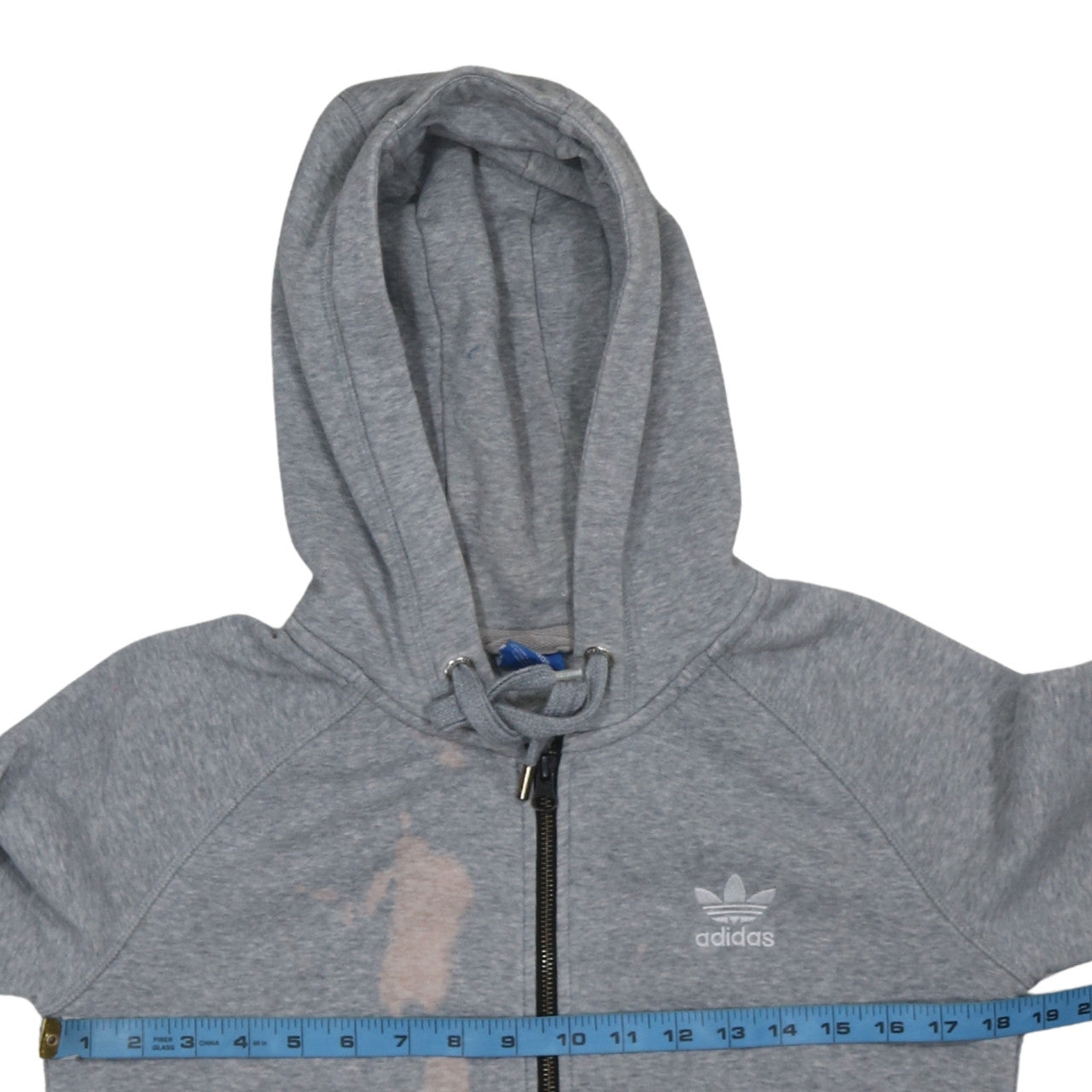 Adidas Originals Womens Grey Full Zip Hoodie Size 12