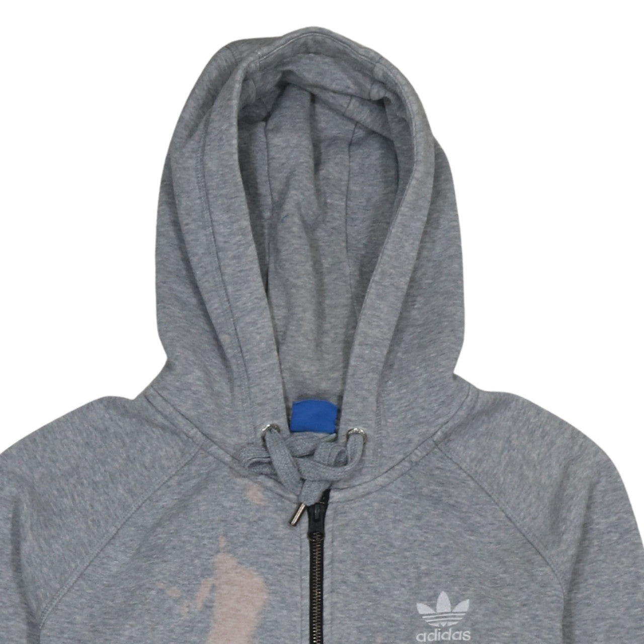 Adidas Originals Womens Grey Full Zip Hoodie Size 12