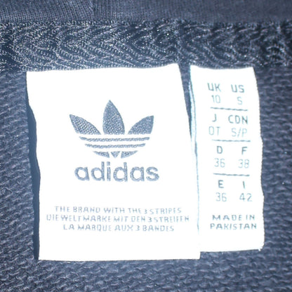 Additional view of Adidas Women's Black Pullover Hoodie Small Trefoil Logo Sweatshirt