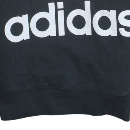 Additional view of Adidas Women's Black Pullover Hoodie Small Trefoil Logo Sweatshirt