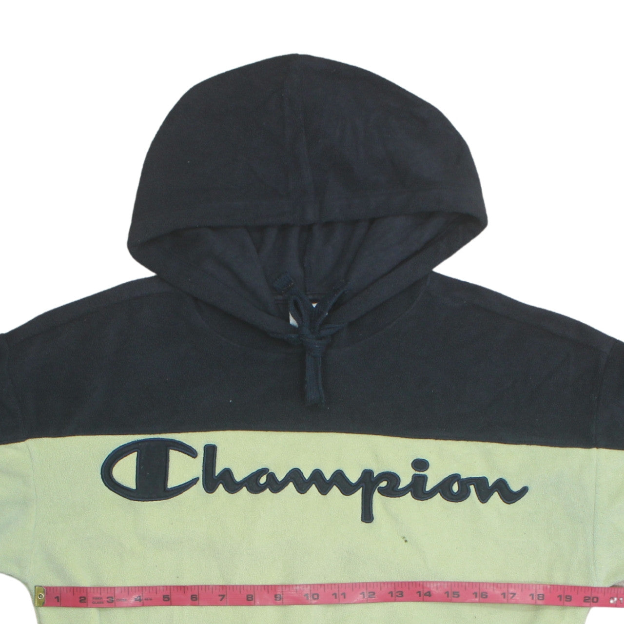 Champion Womens Small Green & Black Pullover Hoodie Sweatshirt