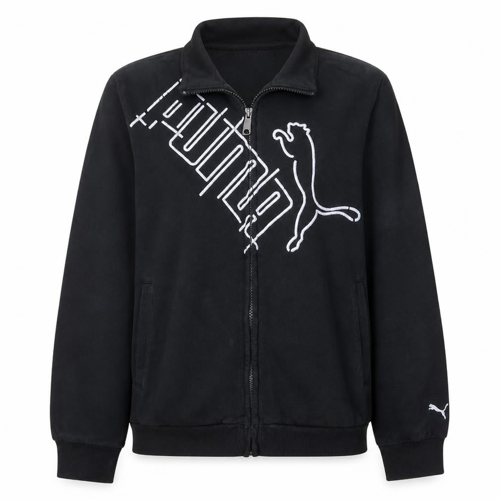 Puma Black Track Jacket Teens Size 14 Full Zip Sportswear