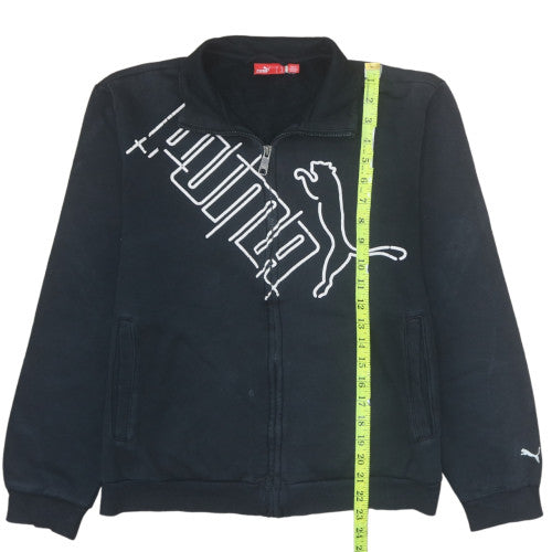 Puma Black Track Jacket Teens Size 14 Full Zip Sportswear