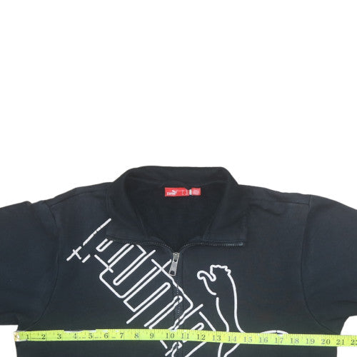 Puma Black Track Jacket Teens Size 14 Full Zip Sportswear