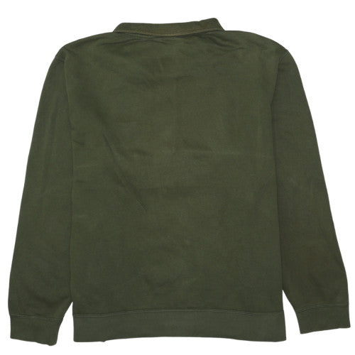 Nike Men's Green 1/2 Zip Fleece Sweatshirt 2XL Regular Fit