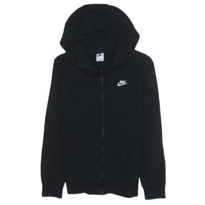 Preloved Nike Men's Black Full Zip Hoodie Sweatshirt M - Front
