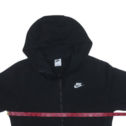 Preloved Nike Men's Black Full Zip Hoodie Sweatshirt M - Detail