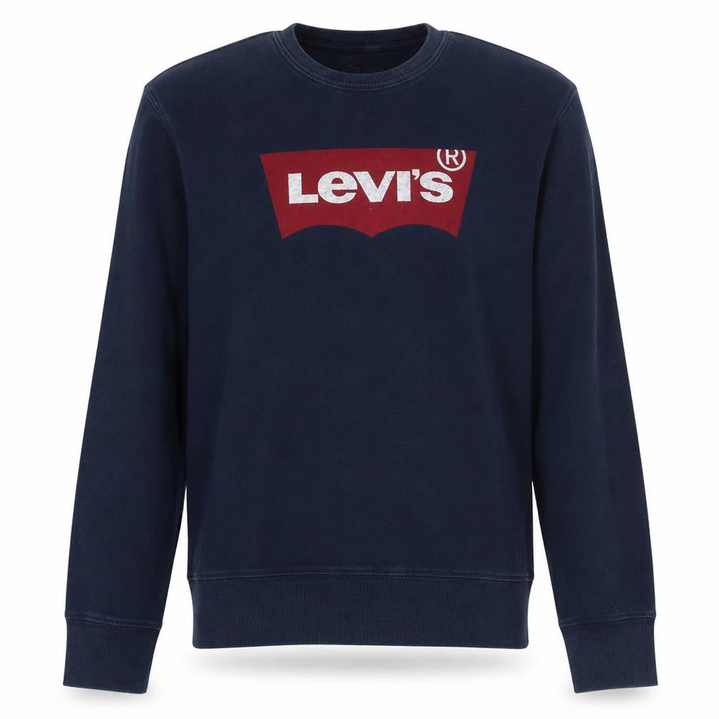 Levi's Men's Blue Graphic Logo Pullover Sweatshirt Size M