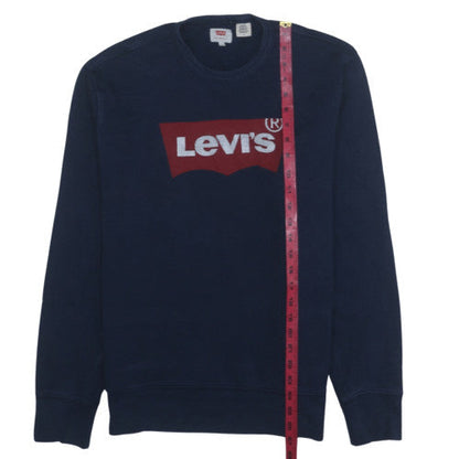 Levi's Men's Blue Graphic Logo Pullover Sweatshirt Size M