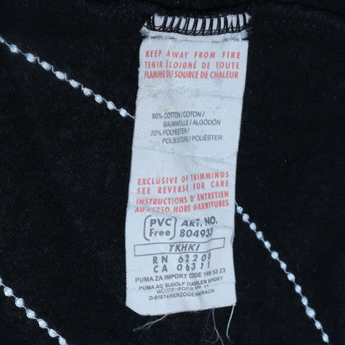 Puma Mens Black 2XL Pullover Sweatshirt Crew Neck Fleece Sportswear