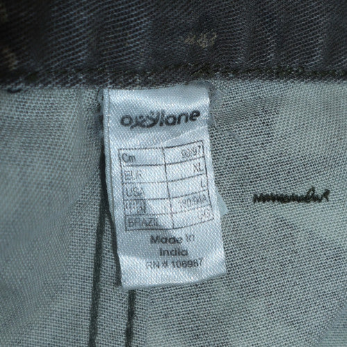 Oxylane Men's Camouflage Cargo Trousers XL Cotton Blend