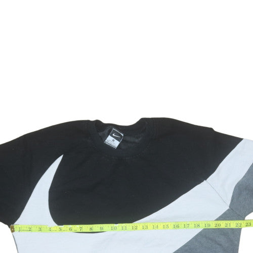 Nike Men’s Black Grey White Pullover Logo Sweatshirt 2XL