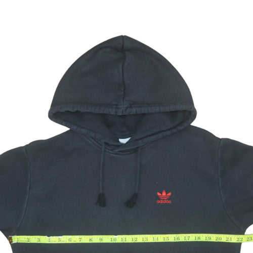 Adidas Men's Black Pullover Hoodie Medium Logo Fleece Sweatshirt