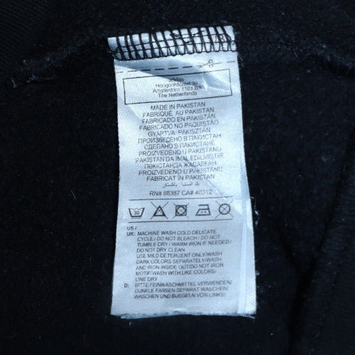 Adidas Men's Black Pullover Hoodie Medium Logo Fleece Sweatshirt