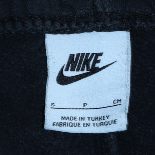 Nike Men's Black Jogger Cargo Sweatpants Fleece S Regular Fit