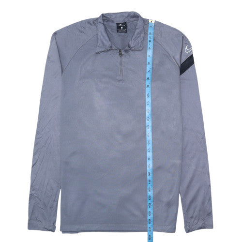 Nike Men's Grey Dri-FIT 1/4 Zip Athletic Sweatshirt Size S