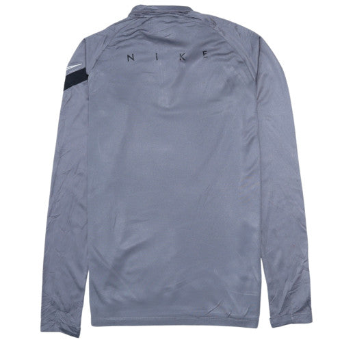 Nike Men's Grey Dri-FIT 1/4 Zip Athletic Sweatshirt Size S