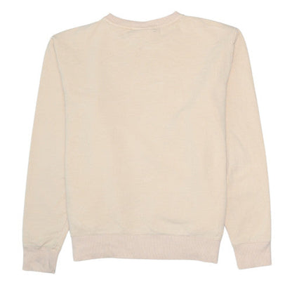 Brand and care label for Fila Men's Beige Crew Neck Pullover Sweatshirt L Regular Fit