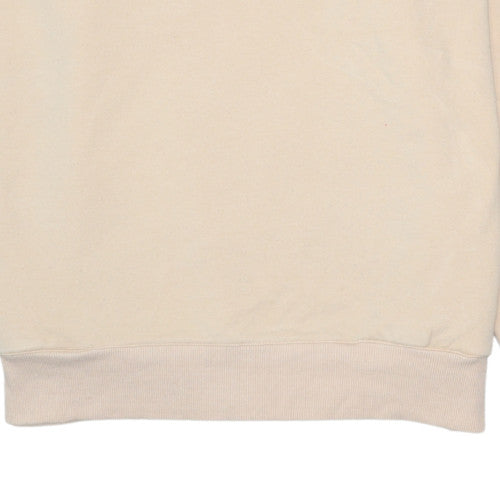 Fila Men's Beige Crew Neck Pullover Sweatshirt L Regular Fit