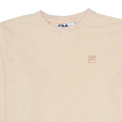 Additional view of Fila Men's Beige Crew Neck Pullover Sweatshirt L Regular Fit