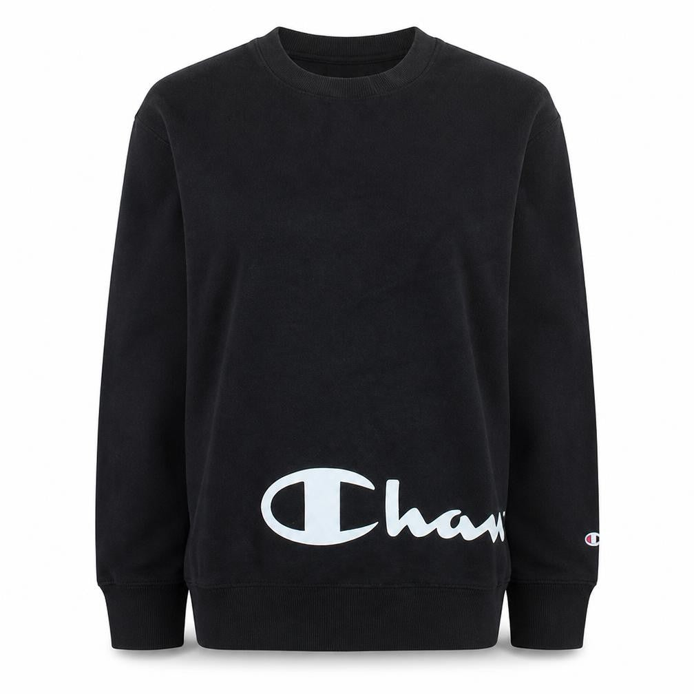 Champion Teens Black XL Sweatshirt Crew Neck Pullover Casual