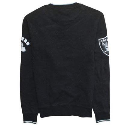 Primark NFL Raiders Black Sweatshirt Men's XS Crew Neck Pullover