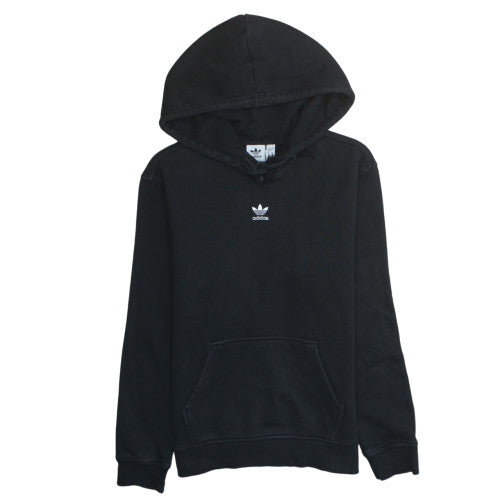 Adidas Women's Black Pullover Hoodie Size 8 Casual Cotton Blend